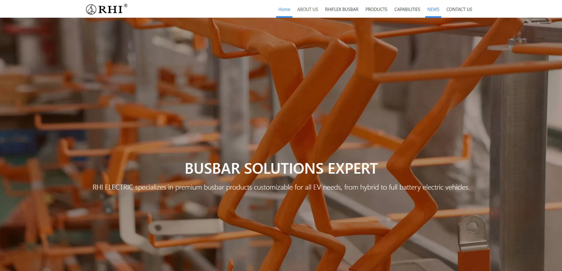RHI Electric flexible copper busbar manufacturer China
