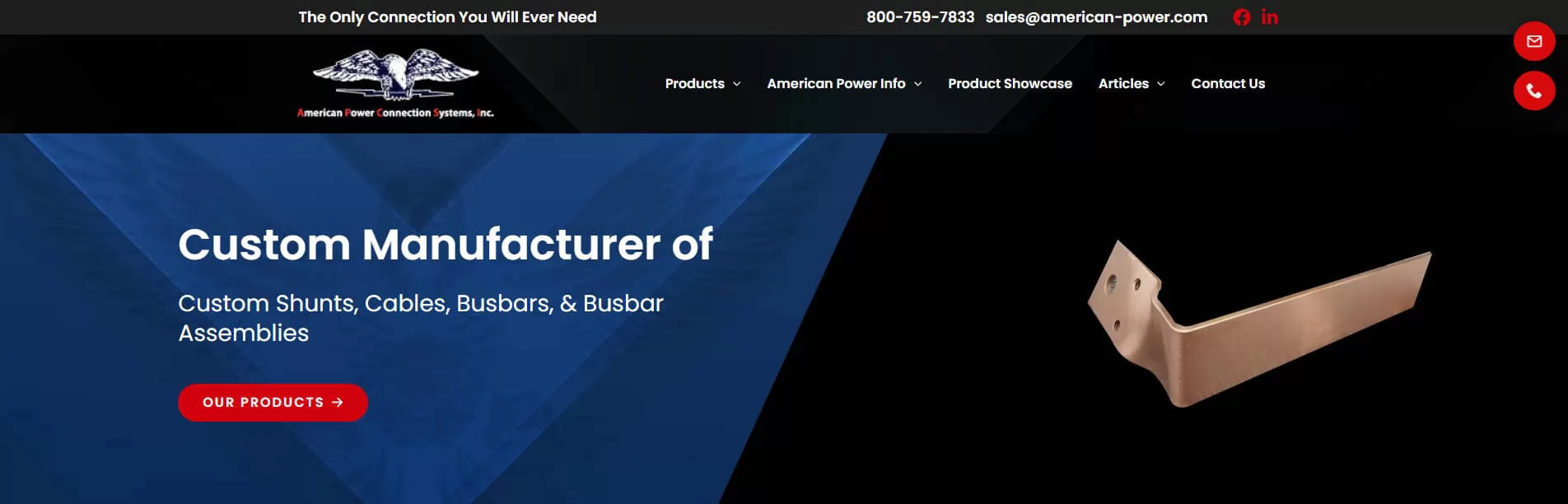 American Power Laminated Copper Shunt Manufacturer