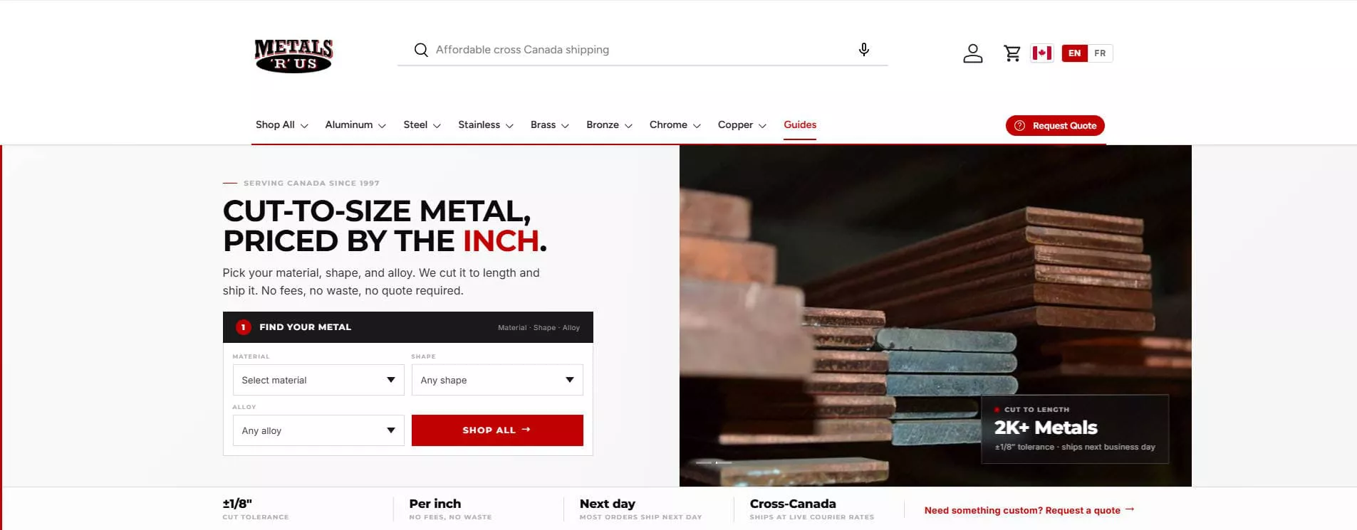 Copper Flat Bar and Busbar Supplier in Canada - Metals 'R' Us